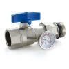 8 Loop Stainless Steel Radiant Heat Manifold Set With 1/2″ PEX Adapters - Image 4