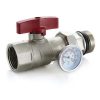 8 Loop Stainless Steel Radiant Heat Manifold Set With 1/2″ PEX Adapters - Image 3