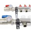 8 Loop Stainless Steel Radiant Heat Manifold Set With 1/2″ PEX Adapters - Image 7
