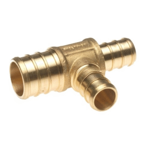 3/4″ x 1/2″x 1/2″ PEX Brass Tee