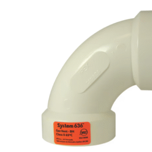 IPEX System 636 Flue Gas Vent 40 degree PVC Elbow