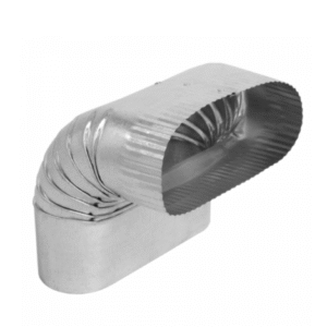 Galvanized 90° Vertical Oval Elbows
