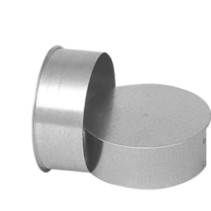 Galvanized Non-Crimped End Caps - Large End